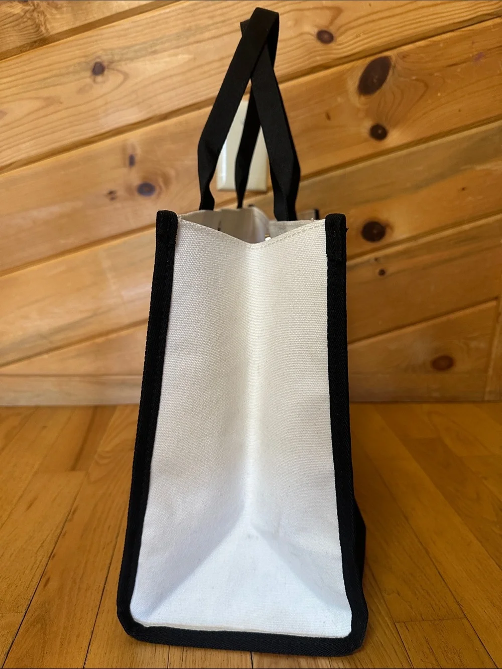 Southern Living Bride Tote in Cream and Black